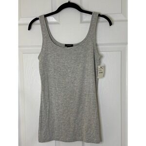 Halogen Tank Top Womens Medium Grey Heather NEW Scoop Neck Rayon Blend Stretch